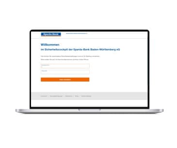 Im Sicherheitscockpit kannst du dich zum Online-Banking anmelden.