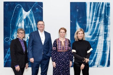 Ulla von Brandenburg mit Sabine Grube, Ulrike Groos und Bernd Klink